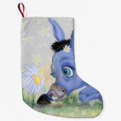 Donkey en Daisy Christmas Stocking Kleine Kerstsok (Voorkant)