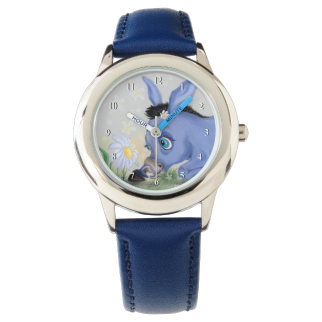 Donkey en Daisy Horloge Gift (Voorkant)