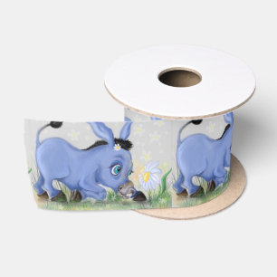 Donkey en Daisy Ribbon Satijnen Lint