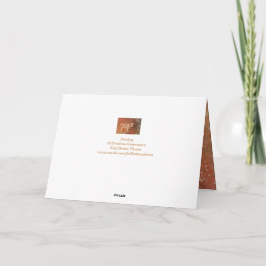 Donkey en Stardust Birthday Kaart (Achterkant)