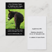 Donkey Farmer of Ranch Visitekaartje (Voorkant / Achterkant)