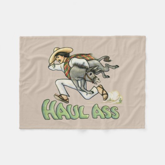 Donkey Fleece Deken (Voorkant (Horizontaal))