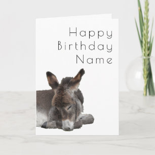 Donkey Foal Deco Birthday Kaart