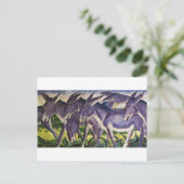 Donkey Frieze door Franz Marc Briefkaart (Staand voorkant)