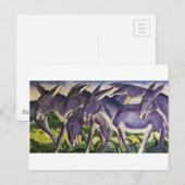 Donkey Frieze door Franz Marc Briefkaart (Voorkant / Achterkant)