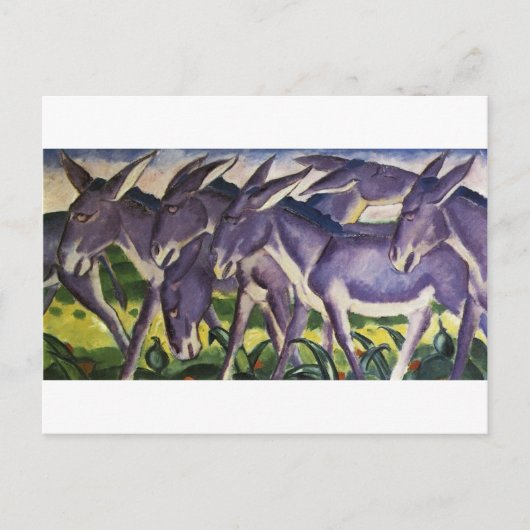 Donkey Frieze door Franz Marc Briefkaart (Voorkant)