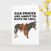 Donkey Gas Prices Are About To Have Funny Clothes Kaart (Gele Bloem)