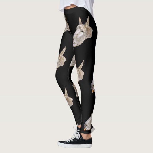 Donkey genaamd Carrots, zwart Leggings (Links)