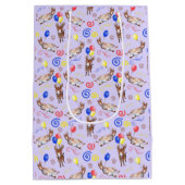 Donkey Gift Bag in Purple Medium Cadeauzakje (Achterkant)