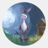 Donkey Gifts & Accessoires Ronde Sticker (Voorkant)