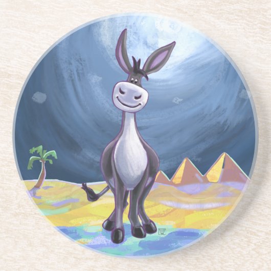 Donkey Gifts & Accessoires Zandsteen Onderzetter (Voorkant)