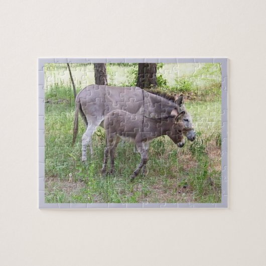 Donkey Grazing Puzzle Legpuzzel (Horizontaal)
