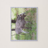 Donkey Grazing Puzzle Legpuzzel (Verticaal)