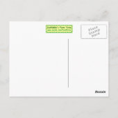 Donkey-Head Briefkaart (Achterkant)