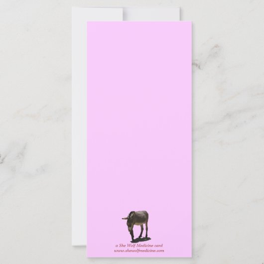 Donkey heeft Funny Tail Cute Children's Bladwijzer (Achterkant)