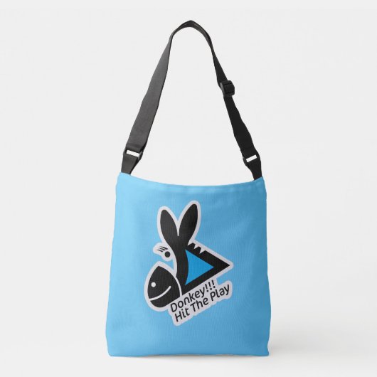 DONKEY !!! HIT THE PLAY BY MASANSER PIXELAT CROSSBODY TAS (Voorkant)