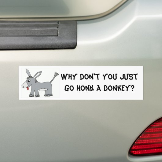Donkey Honk Bumpersticker (Op auto)