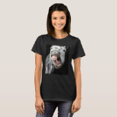 Donkey Horse Face Showing Off Cute and  Face Anima T-shirt (Voorkant volledig)