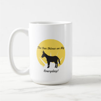 Donkey houdt van grote koffie mok! koffiemok