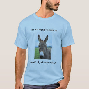 Donkey Humor T-shirt voor mannen