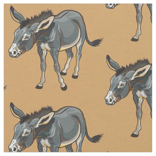donkey-illustratie stof (Close Up)