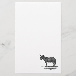  Donkey Illustration - Donkeys 1800 Briefpapier