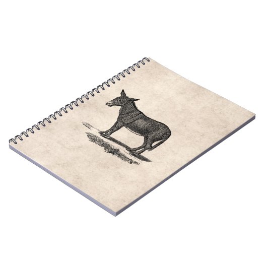  Donkey Illustration - Donkeys 1800 Notitieboek (Linkerzijde)