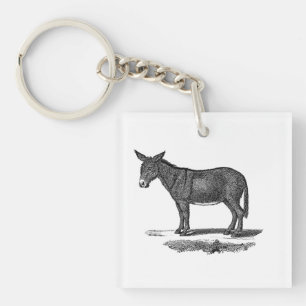 Donkey Illustration - Donkeys 1800 Sleutelhanger