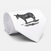  Donkey Illustration - Donkeys 1800 Stropdas (Opgerold)