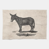  Donkey Illustration - Donkeys 1800 Theedoek (Horizontaal)