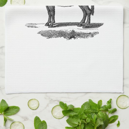  Donkey Illustration - Donkeys 1800 Theedoek (Gevouwen)