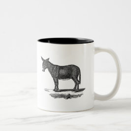 Donkey Illustration - Donkeys 1800 Tweekleurige Koffiemok
