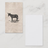  Donkey Illustration - Donkeys 1800 Visitekaartje (Voorkant / Achterkant)