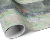 Donkey in een Herfst herfst veld. Cadeaupapier (Rol Hoek)