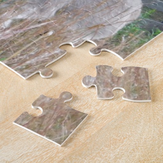 Donkey in een herfst veld legpuzzel (Zijkant)