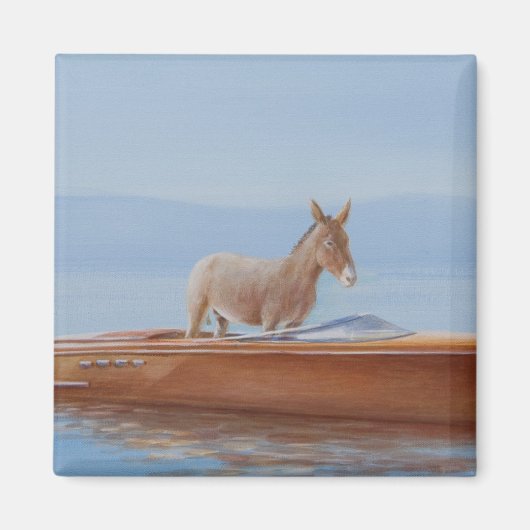 Donkey in een Riva 2010 Magneet (Voorkant)