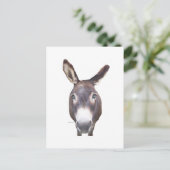 Donkey in je gezicht briefkaart (Staand voorkant)