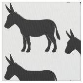 Donkey in Silhouette Stof (Close Up)