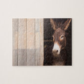 Donkey in Stable | Landbouwdieren Legpuzzel (Horizontaal)