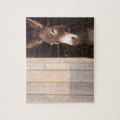 Donkey in Stable | Landbouwdieren Legpuzzel (Verticaal)