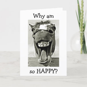 DONKEY IS "HAPPY" DAT "U R MY MOM"-MOEDERDAG KAART