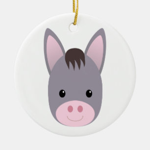 Donkey Keramisch Ornament