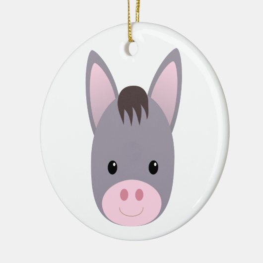 Donkey Keramisch Ornament (Links)