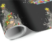 Donkey kerstboom Funny Donkey Lover Gifts Xma Cadeaupapier (Rol Hoek)