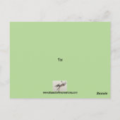 Donkey-kerstKaart Briefkaart (Achterkant)