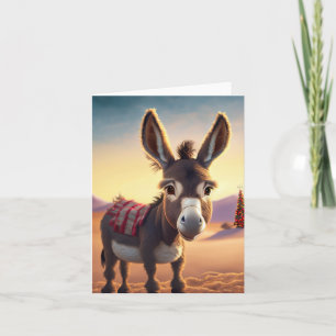 Donkey-kerstKaart Feestdagen Kaart