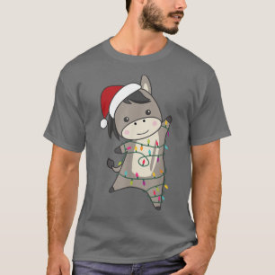 Donkey kerstkerstkerstkerstkerstkerstkerstcadeaus t-shirt