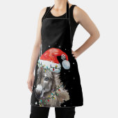 Donkey kerstkleur verlicht Santa Hat Donkey Schort (Insitu)