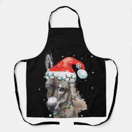 Donkey kerstkleur verlicht Santa Hat Donkey Schort