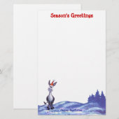 Donkey Kerstmis Briefpapier (Voorkant / Achterkant)